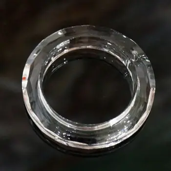 1 шт. кольцо для вручения люстры Стеклянные кристаллы Призмы для ламп Детали подвески в виде капель 50 мм