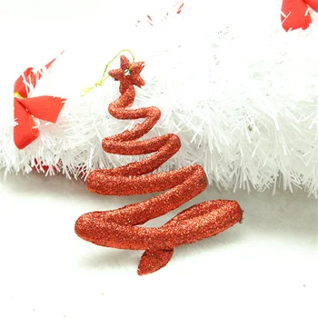 1 шт. Набор для украшения Рождественской елки, размер 12X9,5 см, пластиковые разноцветные подвески для рождественской вечеринки в форме змеи, блестящая пудра, праздничные подвески