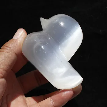 1 Шт натуральный кристалл селенита белый гипсовый камень утиное ремесло