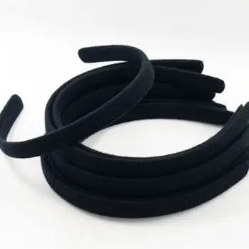 10x Черная тканевая лента для волос, обруч-ободок для аксессуаров для волос 