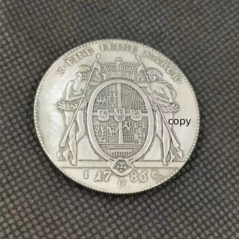 1786 Germany (Schwarzburg Rudolph) Монеты Предметы Коллекционирования Готический Держатель Для Домашнего Декора Немецкая Оригинальная КОПИЯ
