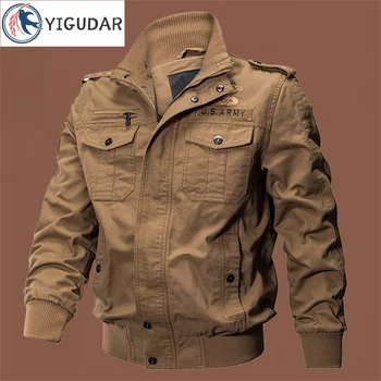 2023 Военная куртка Мужская Демисезонная Хлопковая Куртка Пилота Пальто Армейские Мужские куртки-бомберы Грузовая Летная Куртка Мужские y2k топы