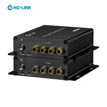4-канальный конвертер Rca в медиа Аудио В волоконно-оптические удлинители Конвертер Аудио Трансивер для системы вещания
