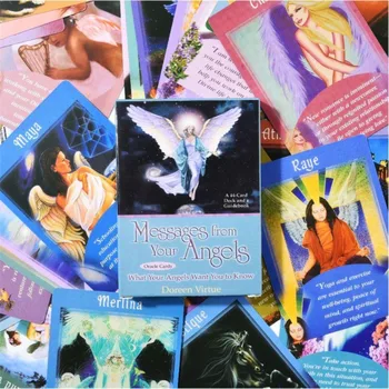 44шт открыток Oracle Сообщения от ваших ангелов: что ваши ангелы хотят, чтобы вы знали 11 * 6,5 см