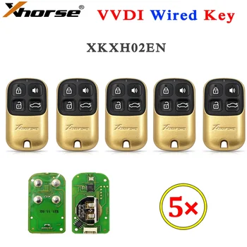 5ШТ/10ШТ Xhorse VVDI Универсальный Проводной Дистанционный Ключ XKXH02EN с 4 Кнопками Управления Гаражными Воротами