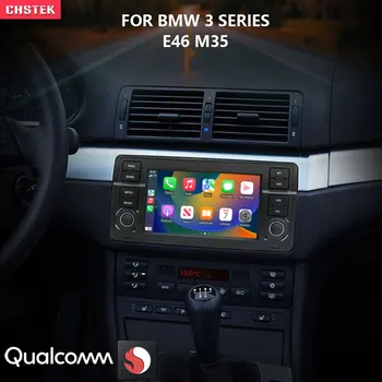 CHSTEK Qualcomm Автомобильный Радио DVD-Плеер Мультимедиа Видео Черный Медиа Carplay Android Auto для BMW 3 Серии E46 M3 Rover 75 Обновление