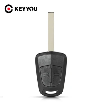 KEYYOU Замена 2 кнопок дистанционного ключа автомобиля в виде ракушки Брелок для Opel Corsa Astra H Corsa D Zafira B Meriva