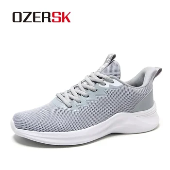 OZERSK/ Новая мужская обувь; модные дышащие сетчатые кроссовки; мужская повседневная обувь с нескользящей удобной мягкой подошвой для мужчин;