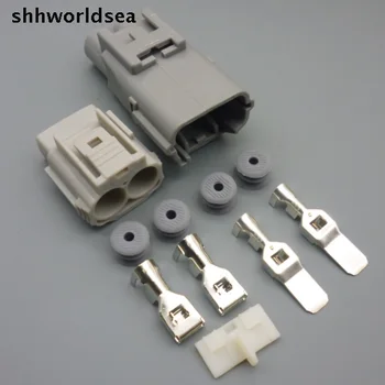 shhworldsea 4 комплекта 2-контактный 7,8 мм высокомощный автомобильный автоматический соединитель проводов для тяжелых транспортных средств, оснащенных электрической вилкой для toyota
