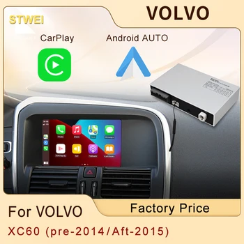 STWEI Wireless Apple CarPlay Android Auto Module Box Для VOLVO XC60 2011-2019 Car Play Box Зеркальная Ссылка Вид Спереди Камера Заднего Вида