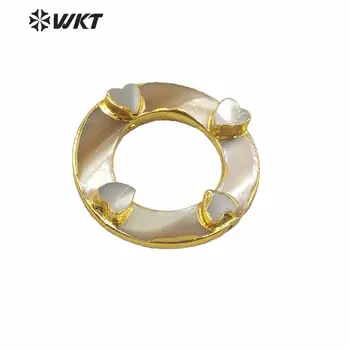 WT-JP220 В форме звезды и сердца золотого цвета, аксессуары для ювелирных изделий, сделанные своими руками, для сережек, модный геометрический аксессуар для ювелирных изделий