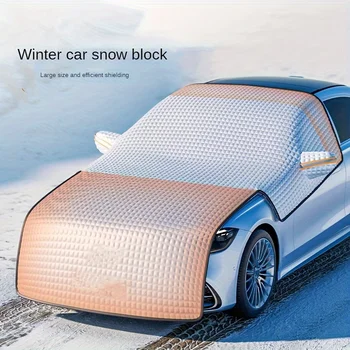 Автомобильный снежный щит, солнцезащитный козырек, солнцезащитный крем, передняя передача, снежный щит, утолщенный и удлиненный зимой, защита от замерзания переднего лобового стекла