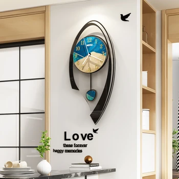 Бесшумные декоративные большие настенные часы современного дизайна, креативные необычные настенные часы, электронные часы, подходящие для украшения комнаты