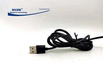 Высококачественный USB-кабель, кабель для передачи данных 2.0, Кабель для зарядного устройства, Разъем USB с одной головкой, Двухжильный провод длиной 1 м