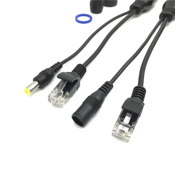 Горячий кабель POE Кабель-адаптер пассивного питания через Ethernet Модуль питания инжектора POE-разветвителя 12-48 В для IP-камеры