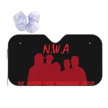 Группа NWA Хип-хоп Рэп Забавный Солнцезащитный козырек на лобовое стекло 76x140 см из фольги Покрытие Лобового стекла автомобиля УФ-защита