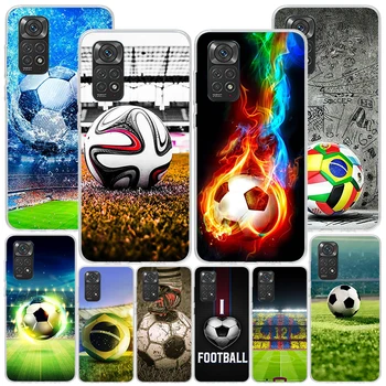 Дизайн Футбольного Мяча Phnoe Чехол для Xiaomi Redmi Note 12 11S 11E 11 10S 10 Pro Plus 9 9S 11T 9T 8 8T 7 Global Unique Cove