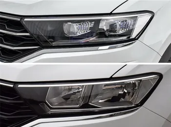 Для Volkswagen VW T-ROC 2018 2019 2020 Крышка передней фары, объектив, корпус лампы фары, замените оригинальный абажур из оргстекла.