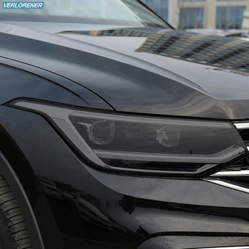 Защитная Пленка Для Автомобильных Фар С Дымчато-Черным Оттенком, Виниловая Прозрачная Наклейка TPU Для Volkswagen VW Tiguan Facelift 2020 2021