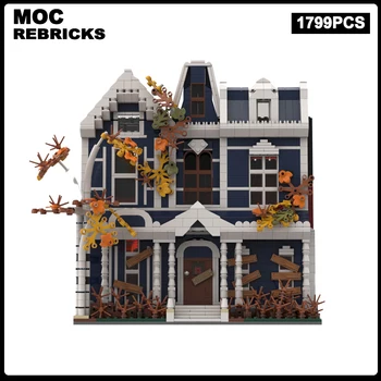 Знаменитая серия сцен фильма MOC Victor Creel House DIY Building Blocks Model Technical Bricks Assembly Toys Детские Подарки 1700ШТ