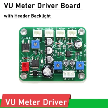 Измеритель уровня платы драйвера головки VU Meter, плата драйвера переднего уровня с регулируемой светлой и темной подсветкой, ламповый усилитель AMP