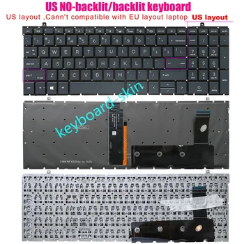 Клавиатура US с подсветкой /Без подставки для рук Без подсветки Для ноутбуков HP Probook серии 450 G9, 455 G9, 455R G9