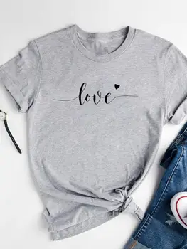 Любовное письмо, Милая тенденция 90-х, модная повседневная футболка, Летняя одежда с коротким рукавом и принтом, женская одежда, Женские футболки с графическим рисунком