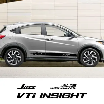 Наклейка на боковую дверь автомобиля для Honda Fit Insight Jazz Mugen RR SI TYPE S R VTI с графическим виниловым декором, Аксессуары для автотюнинга