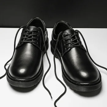 Новая роскошная мужская повседневная обувь Fahion из натуральной кожи, высококачественная обувь для отдыха, удобная внутри, трендовая модная обувь ручной работы