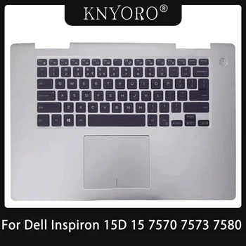 Новинка для Dell Inspiron 15D 15 7000 7570 7573 7580 079PMJ Замена подставки для рук Подсветки клавиатуры Аксессуаров для ноутбуков Серебристого цвета
