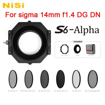 Новое обновление NiSi S6-alpha Комплект держателя фильтра с фильтровальным мешком/Фильтродержателем/адаптером для Sigma 14mm f1.4 DG DN