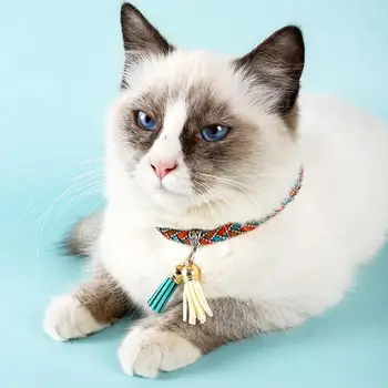 Ожерелье для кошек, Гибкое колье для домашних животных, Регулируемый по окружности шеи Ошейник для котенка