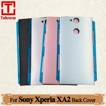 Оригинал для Sony Xperia XA2 H4113 H3113 H4133 H3123 Задняя Крышка Батарейного Отсека Корпус Задней Двери Клейкий Чехол Заменить логотипом
