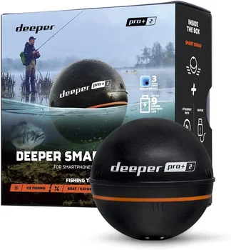Оригинальный Новый эхолот Deeper PRO + Smart - портативный беспроводной эхолот Wi-Fi с GPS-навигатором