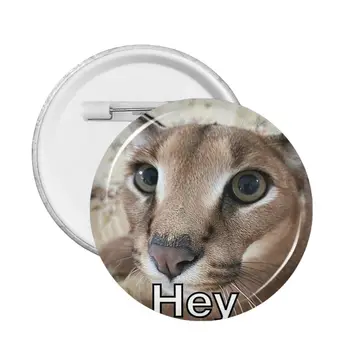 Подарочный значок с изображением кошки в виде большой Флоппы, модная булавка с мягкой кнопкой на лацкане, забавные булавки для брошей на рюкзаках