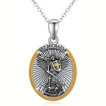 Подвески Католического Святого-Покровителя, Ожерелье с подвеской Святой Ангел Архангел для мужчин и женщин, Благословляющий Религиозный Аксессуар