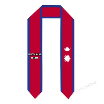 Пользовательское Название Или логотип Флаг Непала Выпускной Палантин-Кушак Международный класс Обучения За границей 2023 года Шаль