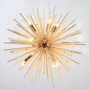 Постмодернистские Золотые подвесные светильники Гостиная Спальня светодиодная сфера излучения искусство Индивидуальный дизайн подвесной светильник