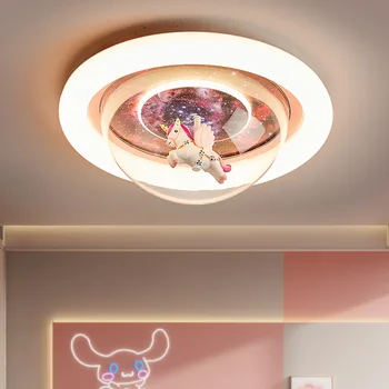 Потолочный светильник для детской комнаты, светодиодная люстра с изображением Единорога, Потолочный светильник в комнате принцессы для девочек, Спальня, Люсины, Освещение