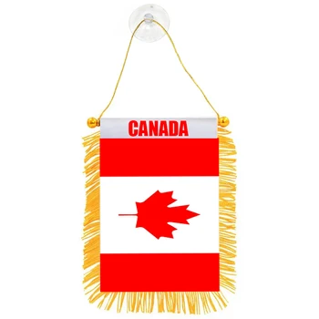 Прямая поставка Украшение окна автомобиля Пятно Овсянка Вымпел Флаги Канады