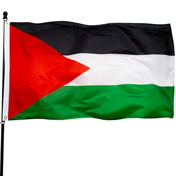 Размер Флага Палестины 3 фута * 5 футов (90*150 см), Рождественские Украшения для Домашнего Флага, Баннер для Внутреннего и Наружного Декора
