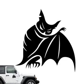 Резная наклейка на автомобиль с летучей мышью на Хэллоуин, жуткие наклейки на автомобили на Хэллоуин, 3D наклейка с животными, водонепроницаемая и долговечная для автомобильных аксессуаров