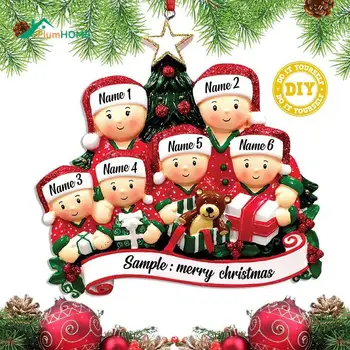 Рождественский кулон, сделай САМ, Личные Семейные Рождественские украшения для дома, Navidad, Рождественская елка, Подвесное украшение, Новый год 2024