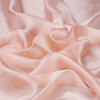 Роскошная Тонкая Тюлевая ткань Soie 100% Натуральный шелк Шифон Ширина 6 момм 140 см Продажа швейной ткани За метр 2105