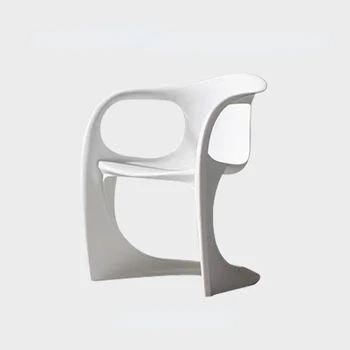 Скандинавское креативное кресло для отдыха Со спинкой для дома и стола для взрослых, Современный минималистичный стиль кофейни