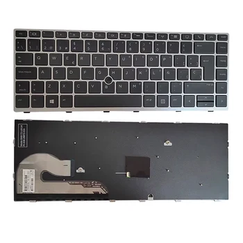 Сменная клавиатура black LA layout для HP EliteBook 840 G5 840 G6 846 G5 с трекпоинтом + рамкой