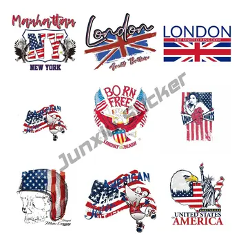 США Великобритания Национальный знак наклейка Парящий белоголовый орлан американский флаг, Свобода, мотоцикл водонепроницаемый наклейка аксессуары для ноутбуков