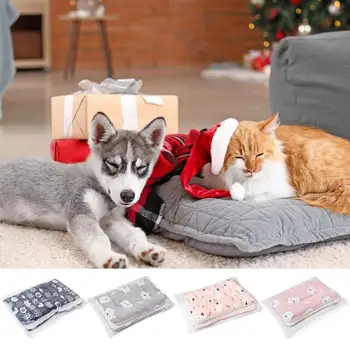 Уютное тихое одеяло для кошек с милыми принтами, супер Мягкий матрас для собак, Зимнее теплое одеяло для собак с милым рисунком, несколько размеров
