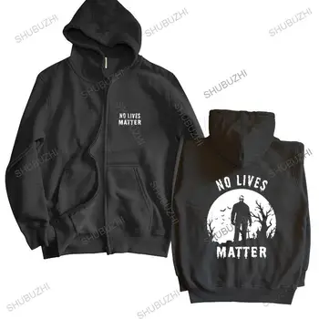 хлопковая толстовка мужские толстовки No Lives Matter Майкл Майерс Хэллоуин Ужас Смешные шубужи мужчины осень зима молния