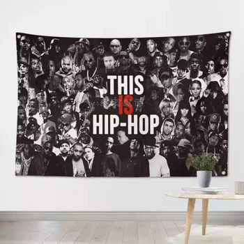 ЭТО хип-хоп большие рок-флаги, баннеры с четырьмя отверстиями, настенная картина, фоновый декор для спальни, студии, вечеринки, музыкального фестиваля